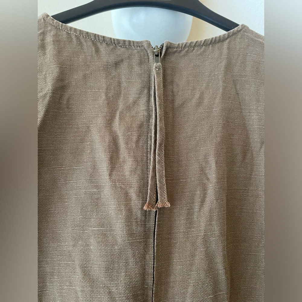 Apiece Apart Khaki Neutral V-Neck Jumpsuit size 2 - Picture 9 of 14